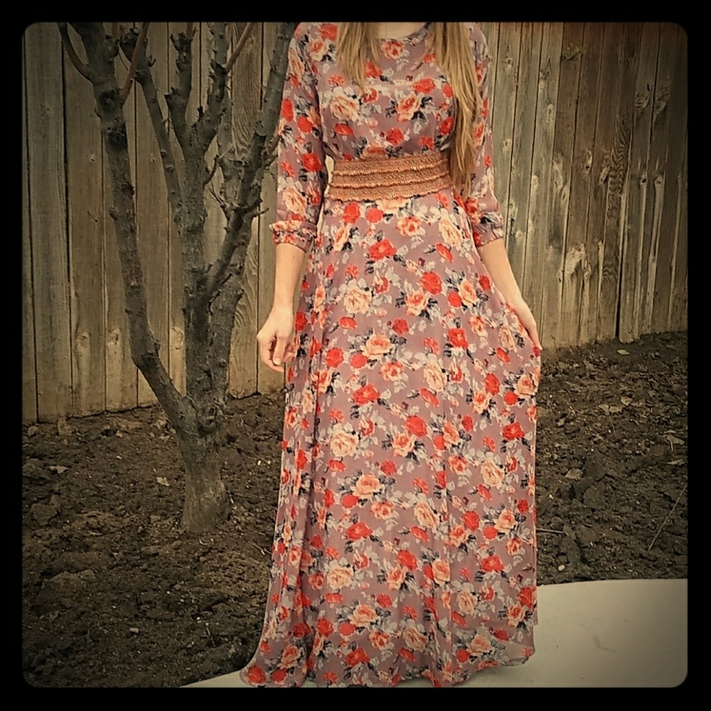 fall elegance long dress